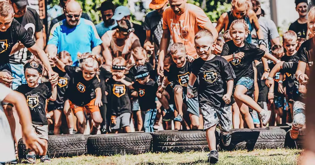Atrakcje dla dzieci Bydgoszcz – medale Survival Race KIDS dla uczestników biegu w Bydgoszczy.